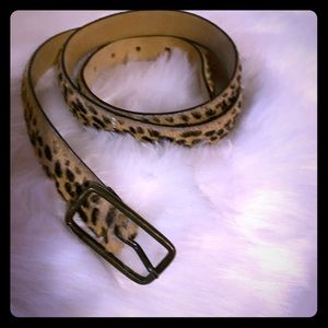 J crew leopard print ladies belt sz m
